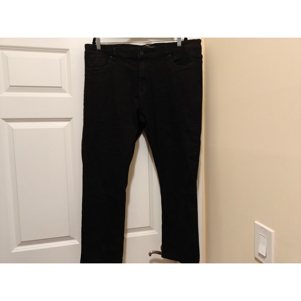 Kenneth Cole New York Mens Black Straight Fit Stretch Jeans 40x29 1085307